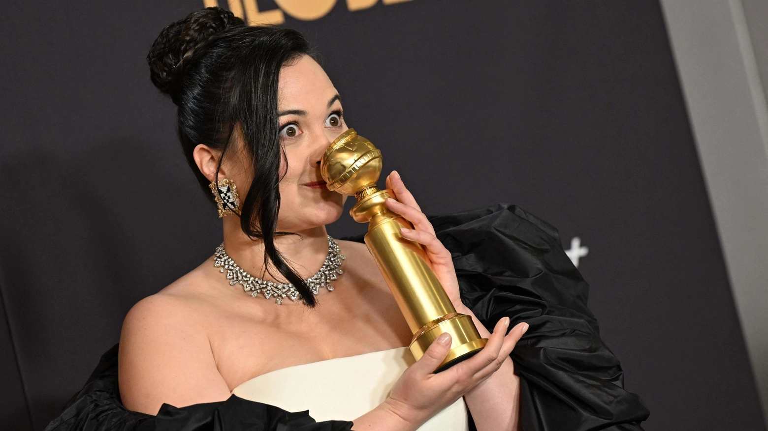 Golden Globe 2024: Lily Gladstone premiata come miglior attrice per un film drammatico (Ansa)