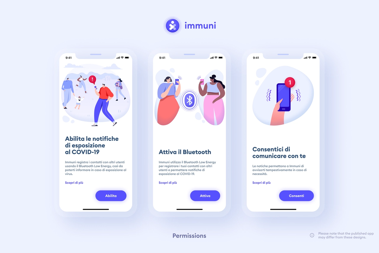 I permessi da dare per far funzionare la app Immuni