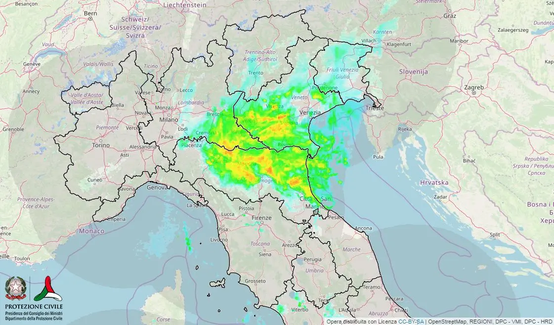 Previsioni del tempo maltempo e correnti fredde. Serie di