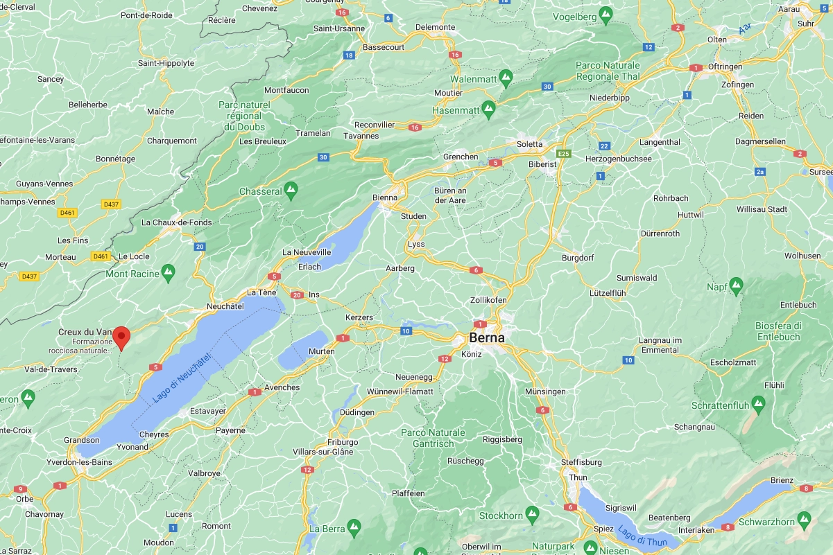 Il Creux du van (Google map)