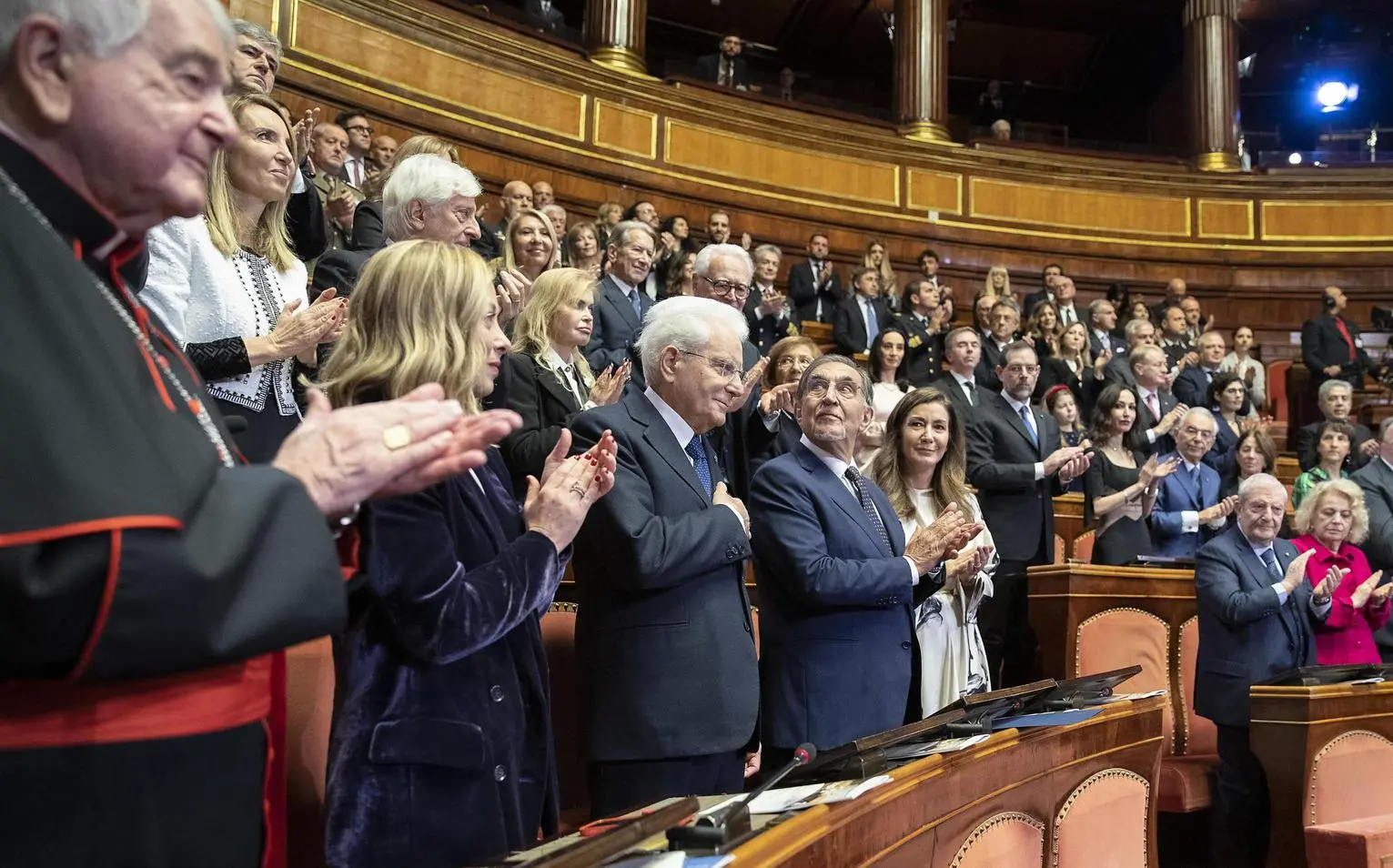 Mattarella E Meloni In Senato. Applausi Al Concerto Di Natale