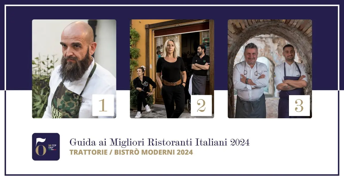 50 Top Italy 2024: ecco la classifica delle migliori trattorie