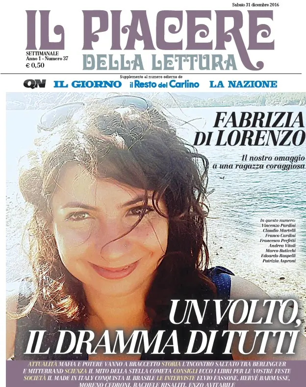 Il Piacere della lettura con Fabrizia Di Lorenzo: un volto, il dramma di tutti