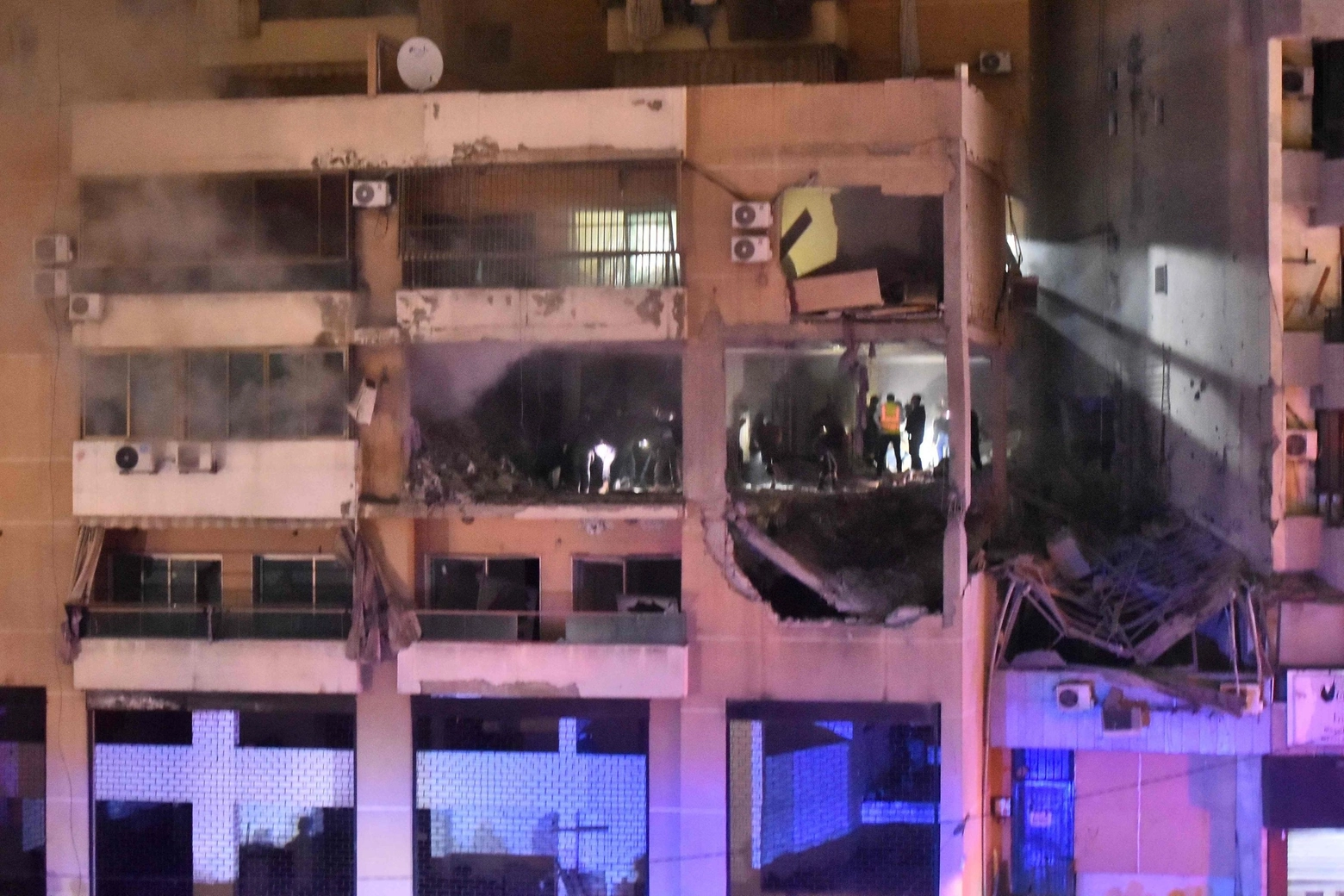 Beirut, il palazzo colpito dal raid israeliano dove è stato ucciso Al Arouri