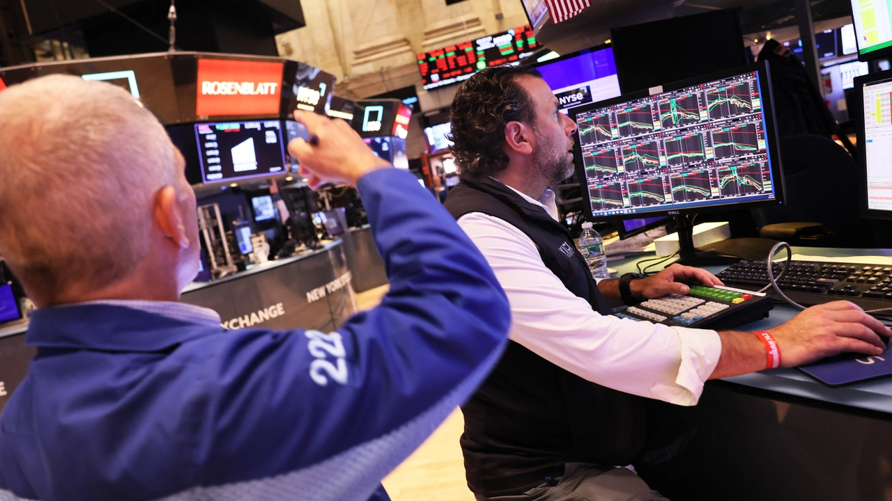 Mercati finanziari, Wall Street (foto Ansa)