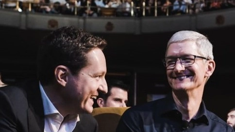 Andrea Ceccherini e Tim Cook 