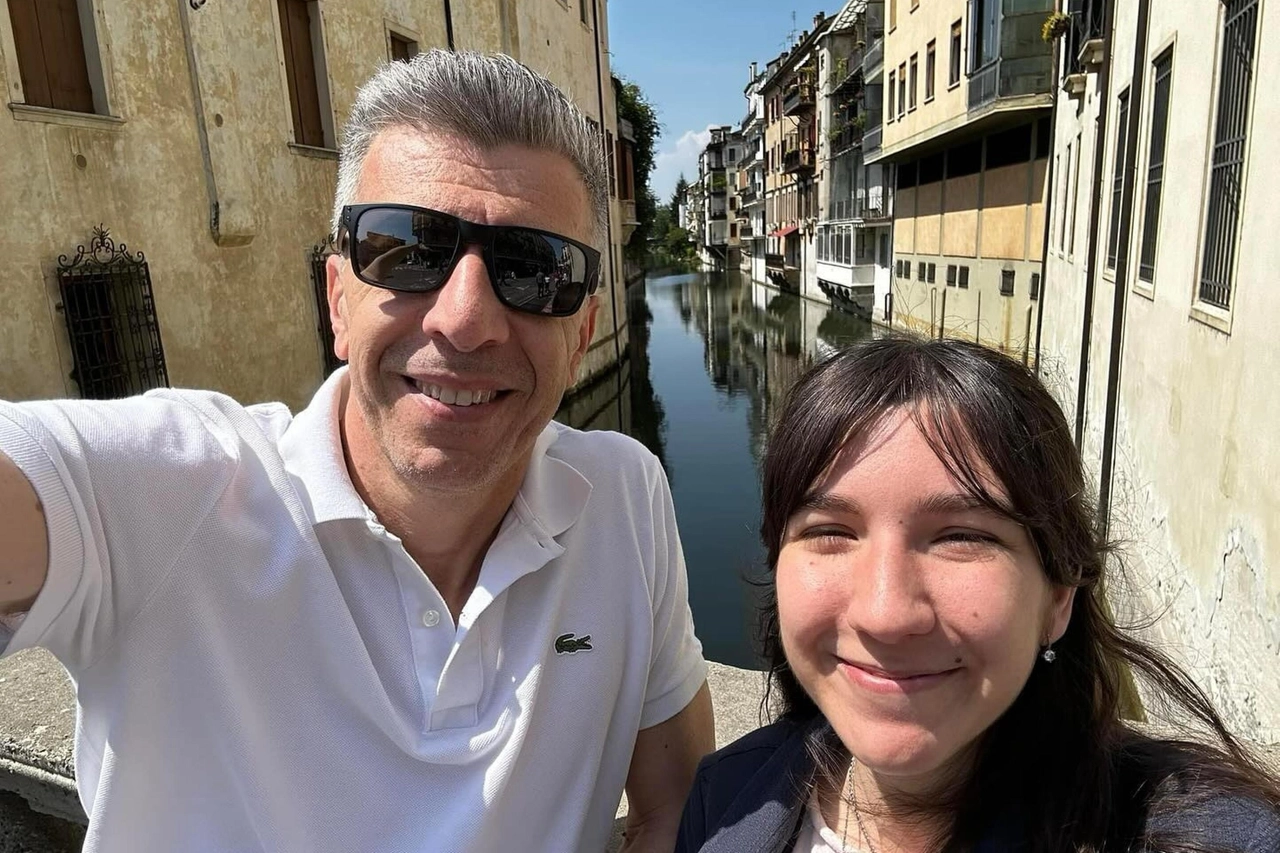 Giulia Cecchettin con il papà