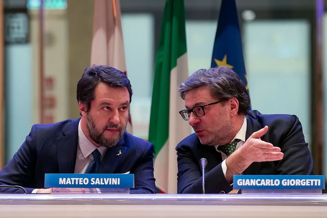 Matteo Salvini e Giancarlo Giorgetti