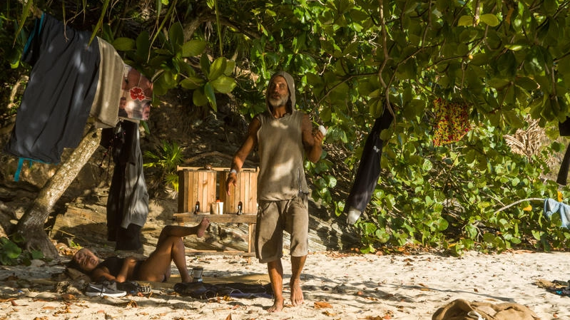 Raz Degan sull'Isola dei Famosi (Foto Frezza-La Fata)