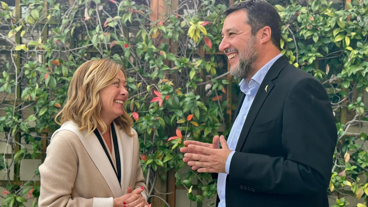 Giorgia Meloni e Matteo Salvini (Ansa)