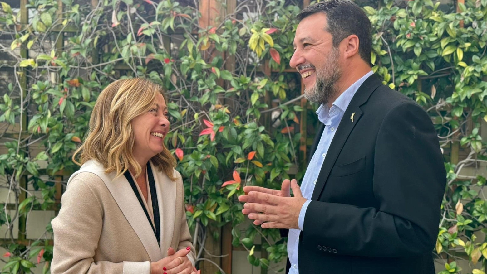 Giorgia Meloni e Matteo Salvini (Ansa)