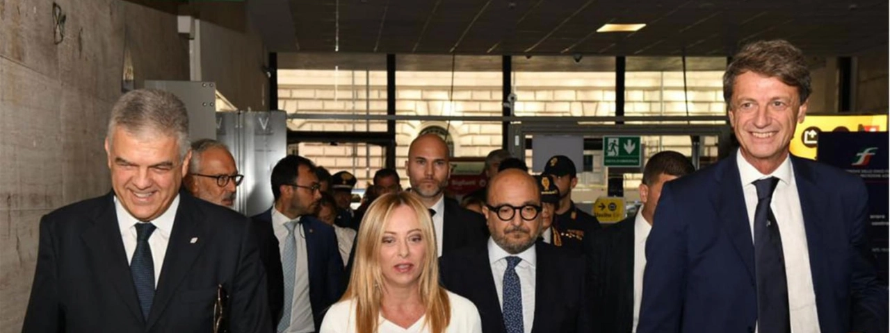 Meloni e Sangiuliano inaugurano il Frecciarossa Roma-Pompei