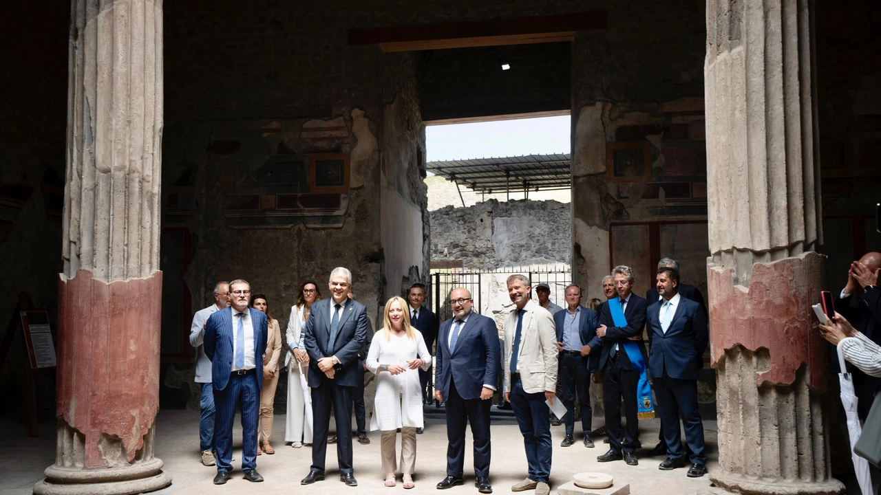 Meloni e Sangiuliano inaugurano il Frecciarossa Roma-Pompei