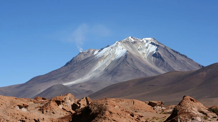 Il vulcano Uturuncu, in Bolivia (Foto: Michael Sayles/Alamy)