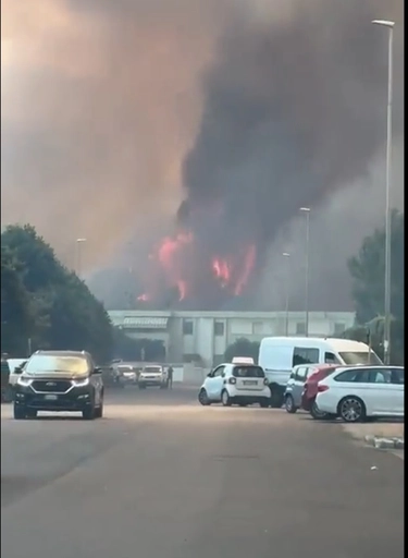 Incendi in Puglia, brucia San Cataldo (Lecce). Appello ai sanitari: “Venite, maxi emergenza”. A Vieste evacuati migliaia di turisti