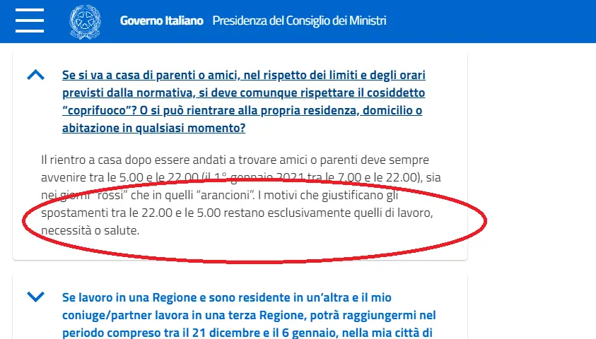 Notte di San Silvestro: ecco quando posso rientrare a casa dopo le 22