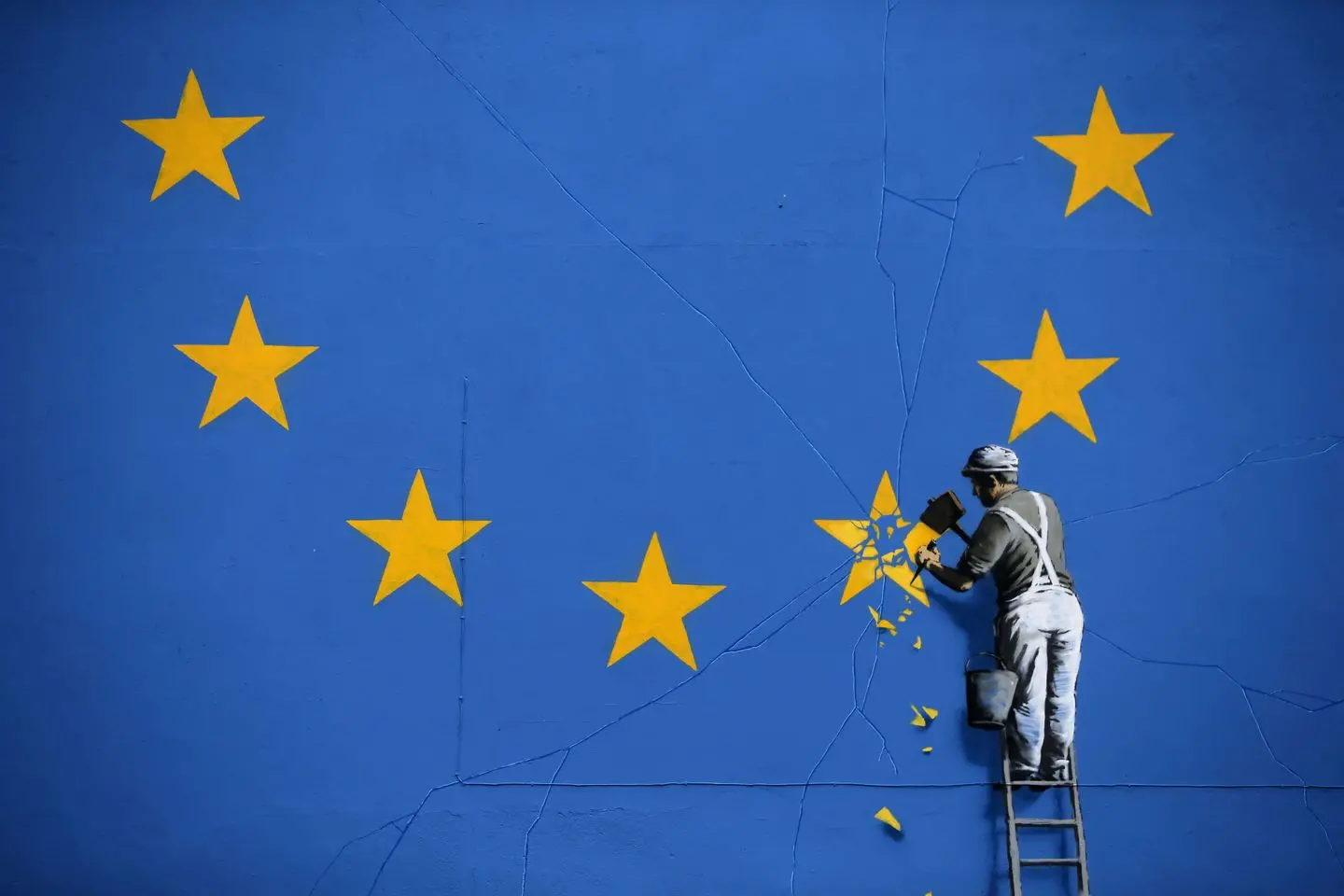 Brexit, sparito il murales di Banksy a Dover: è giallo