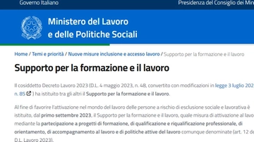 Supporto formazione e lavoro: come e chi può chiedere i 350 euro. Requisiti e guida