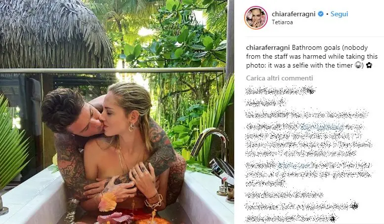 Chiara Ferragni e Fedez, vacanze hot in Polinesia