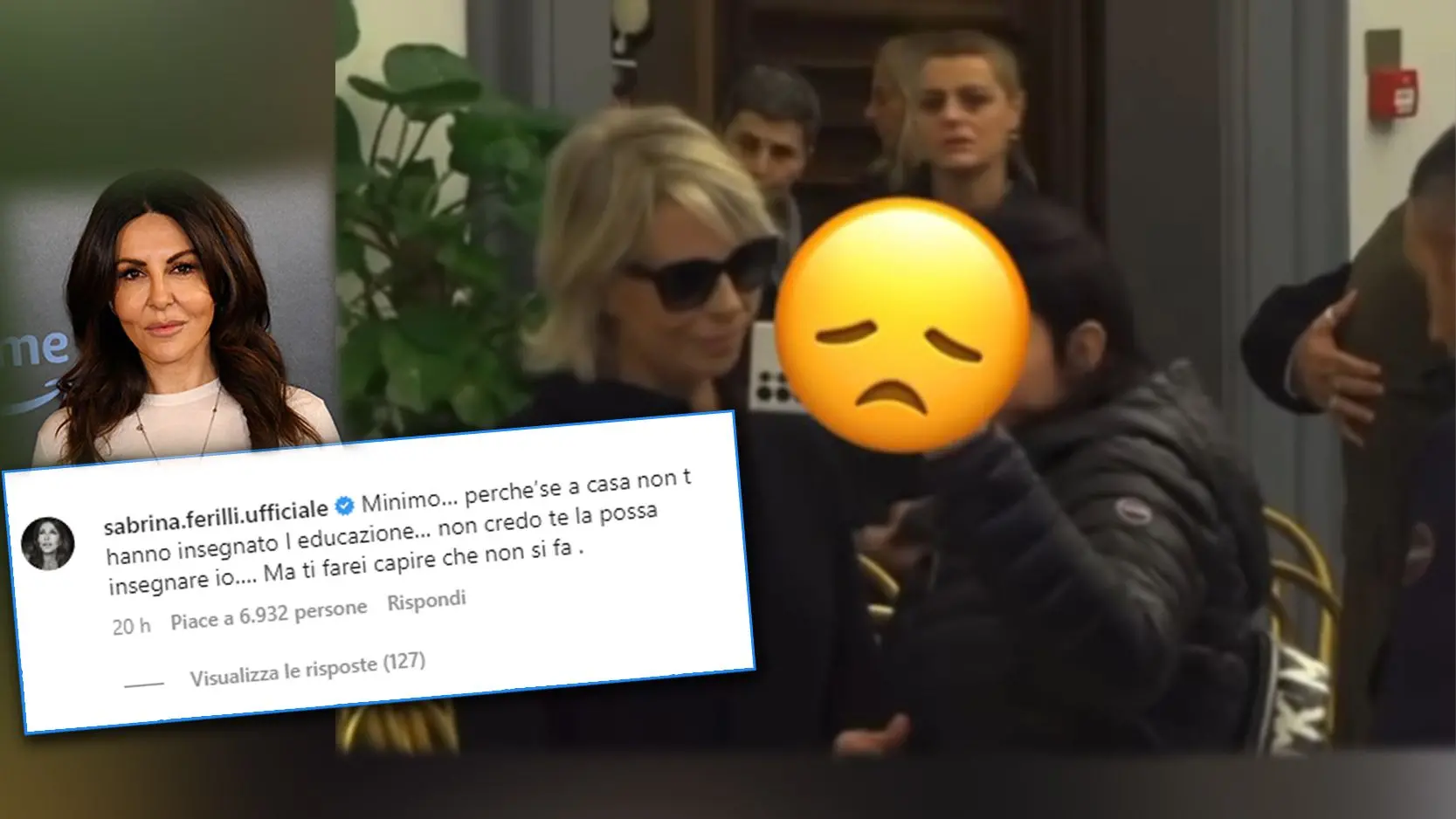 Selfie con Maria De Filippi, lo sdegno di Sabrina Ferilli: "Minimo era da mandarli a f..."