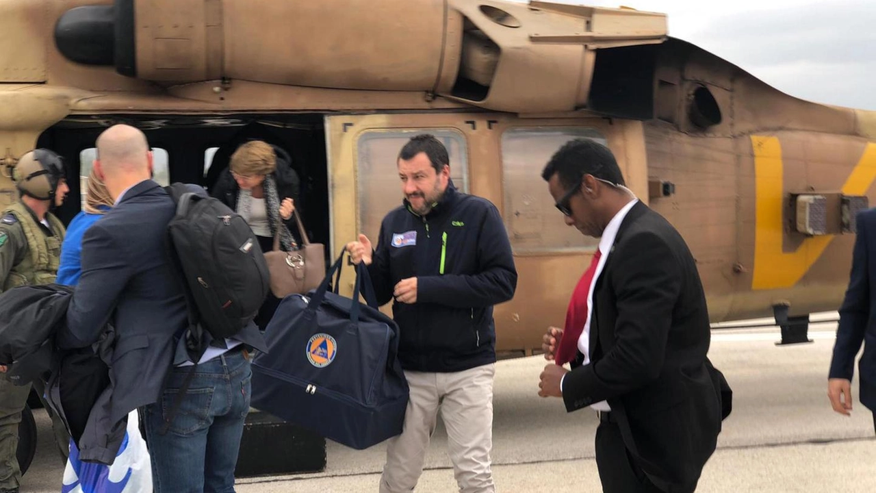 Matte Salvini in visita ufficiale in Israele (Ansa)