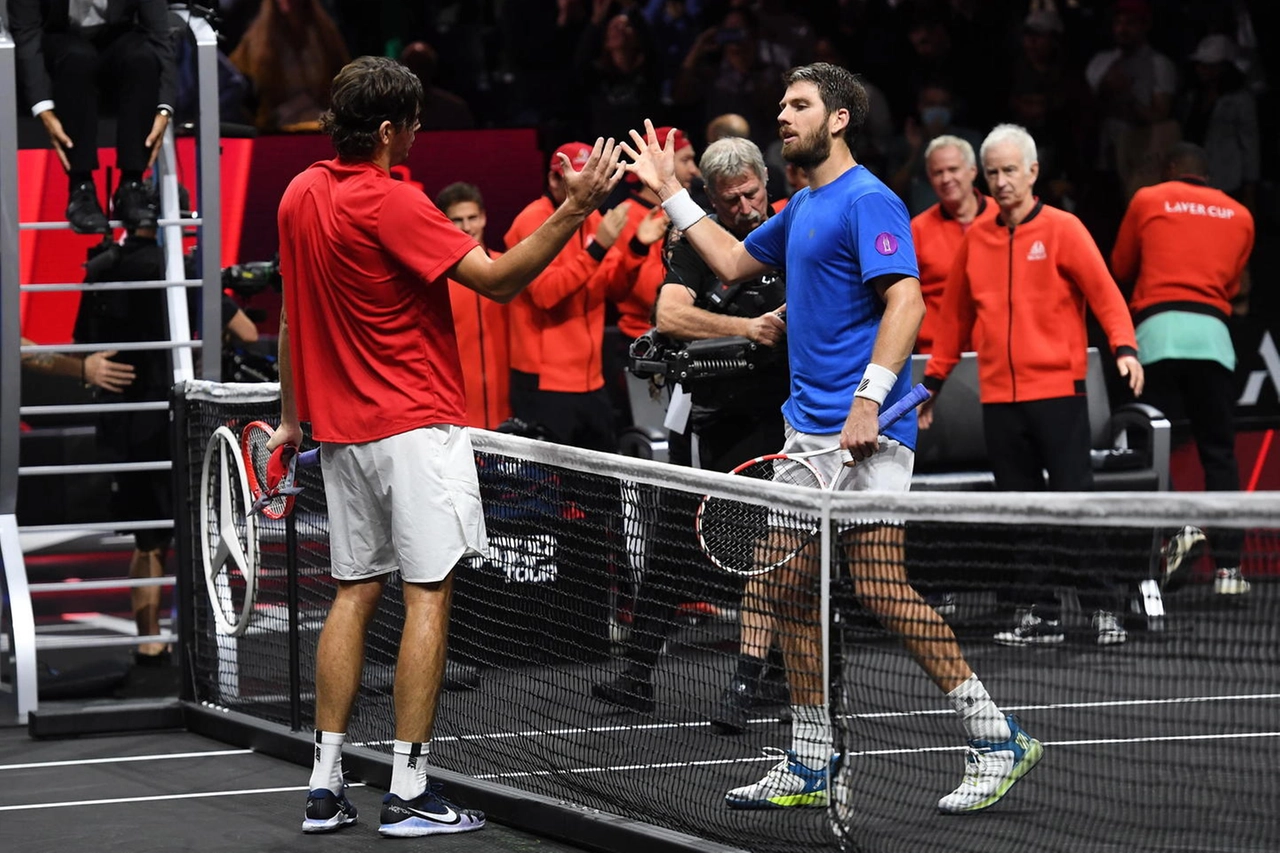 Taylor Fritz e Cameron Norrie (Epa)