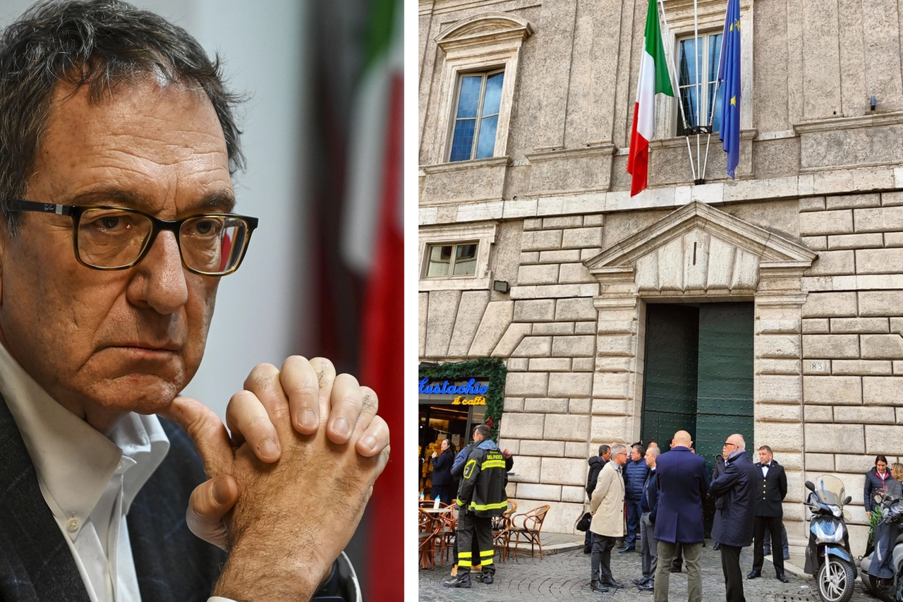 Bruno Astorre e Palazzo Cenci dove è stato trovato morto (ImagoE / Ansa)