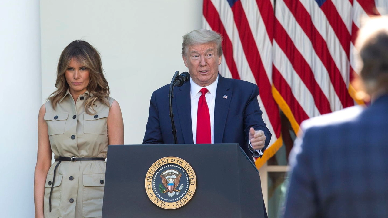 Melania Trump e Donald J. Trump (Ansa)