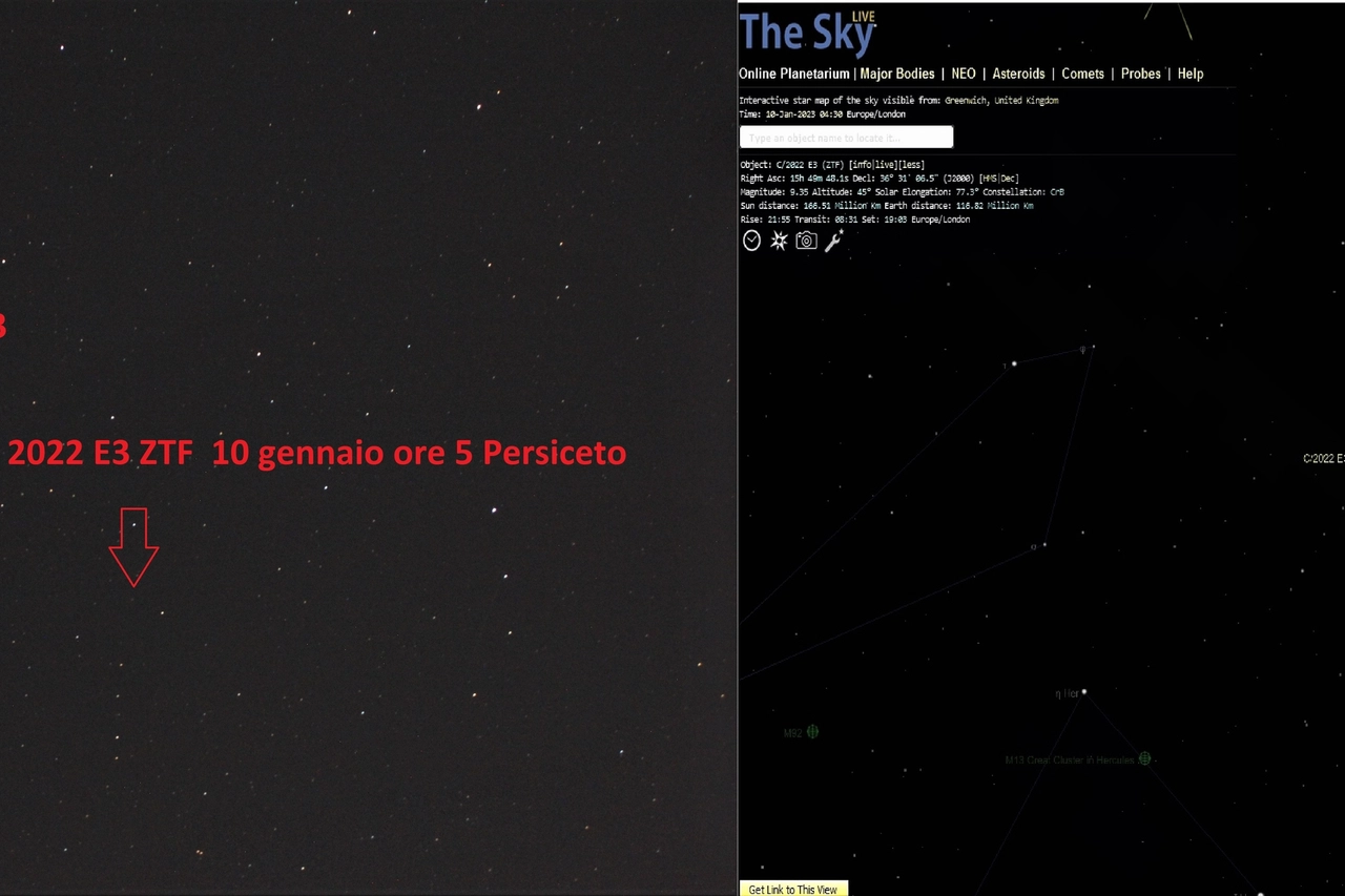 Un'osservazione della Cometa dei Neanderthal (Fotowebrdc)