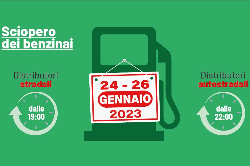 Sciopero dei benzinai, 24-26 gennaio 2023