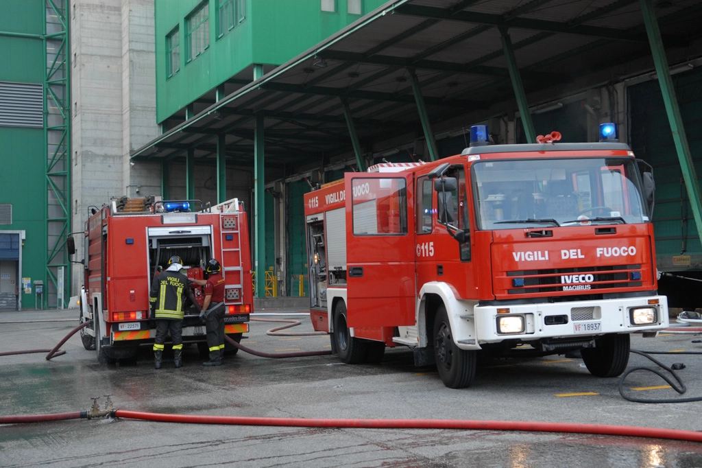 Intervento dei vigili del fuoco