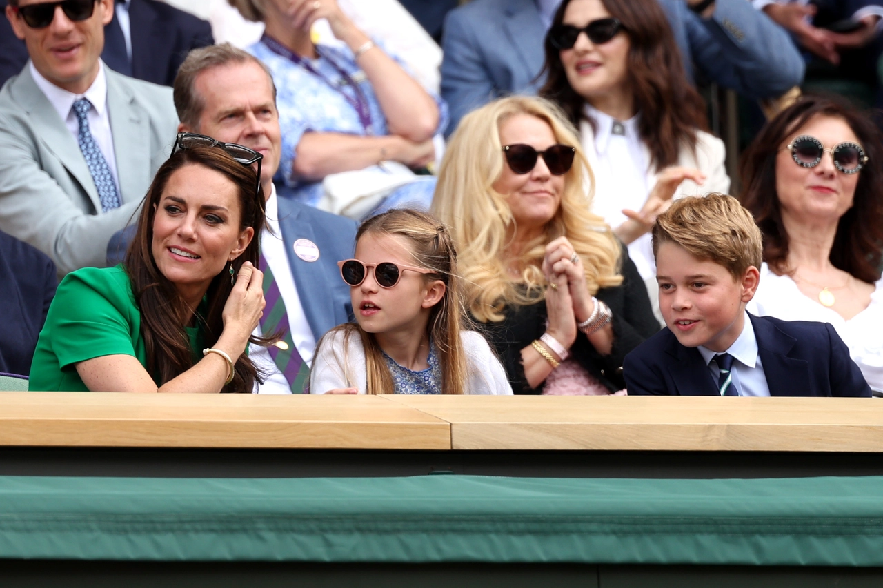 Kate con i principini Charlotte e George