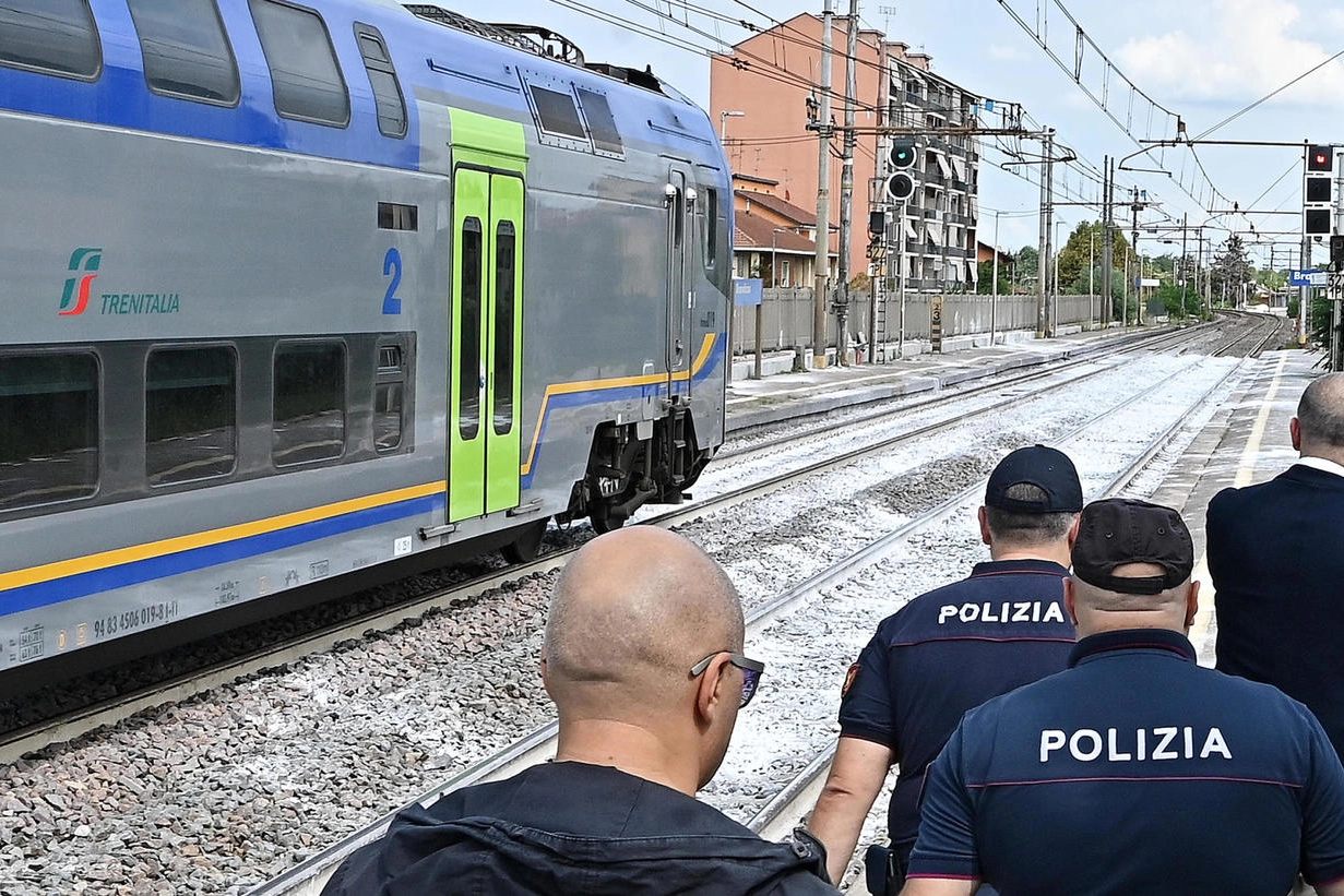 Il luogo dell'incidente nella stazione di Brandizzo