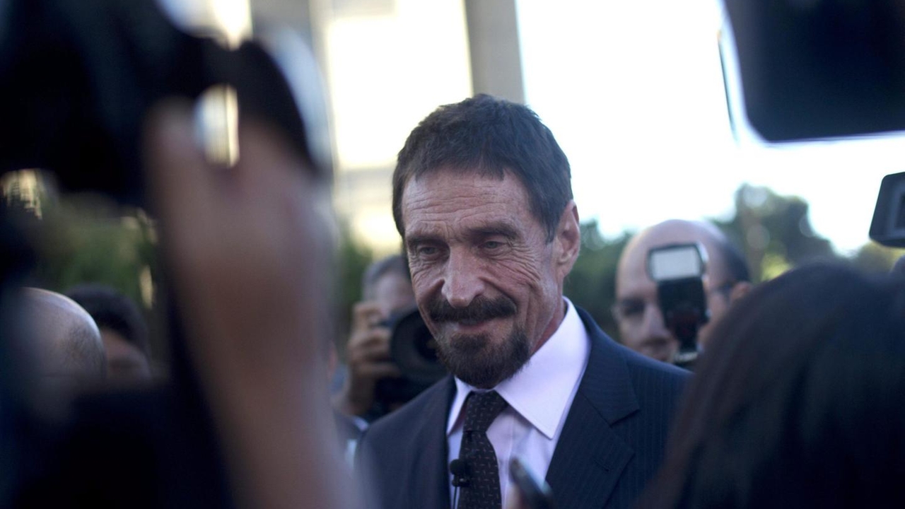 John McAfee in un'immagine del 2012 (Ansa)