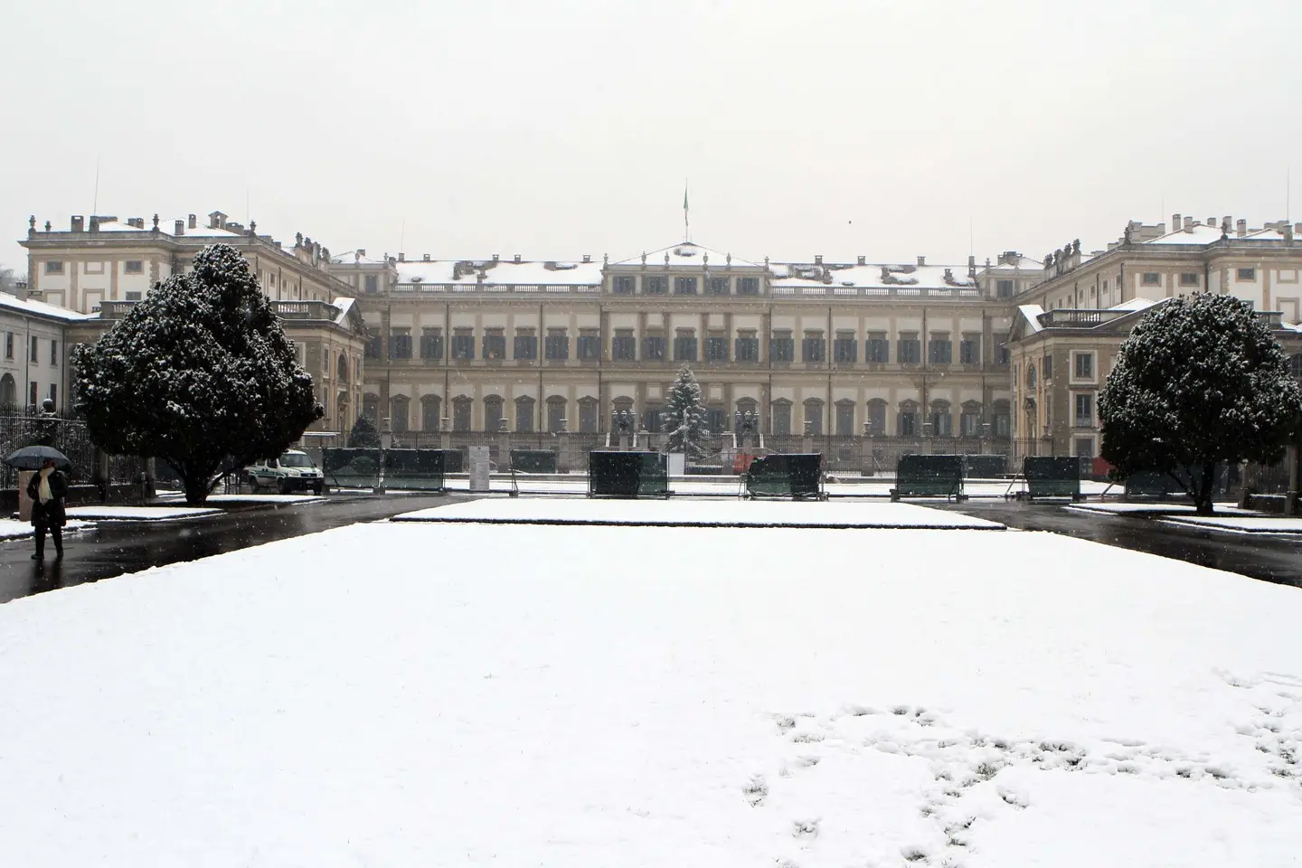 Monza, ecco la prima neve