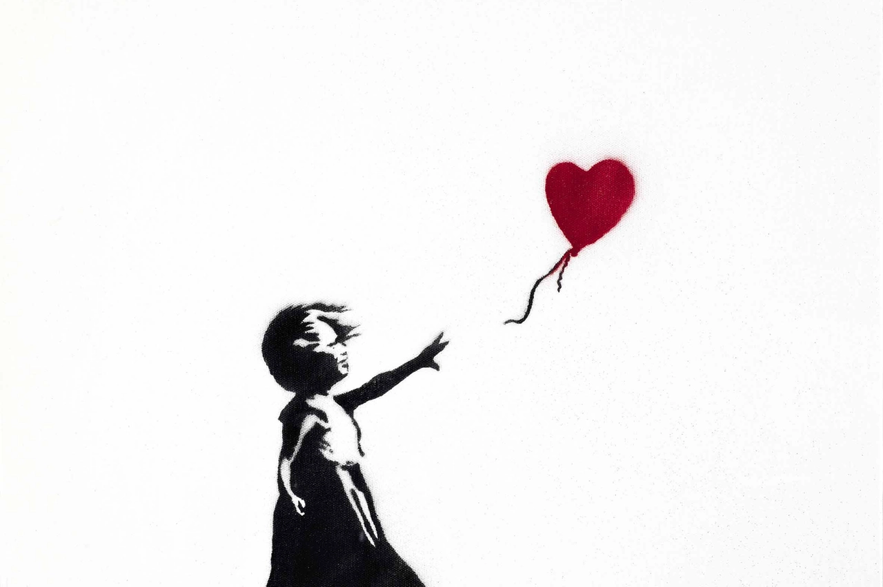 L'opera di Banksy 'Girl With Balloon'