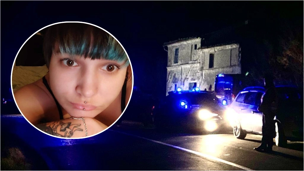 Il casolare dove è stato trovato il cadavere, probabilmente di Andreea Rabciuc (nel tondo)