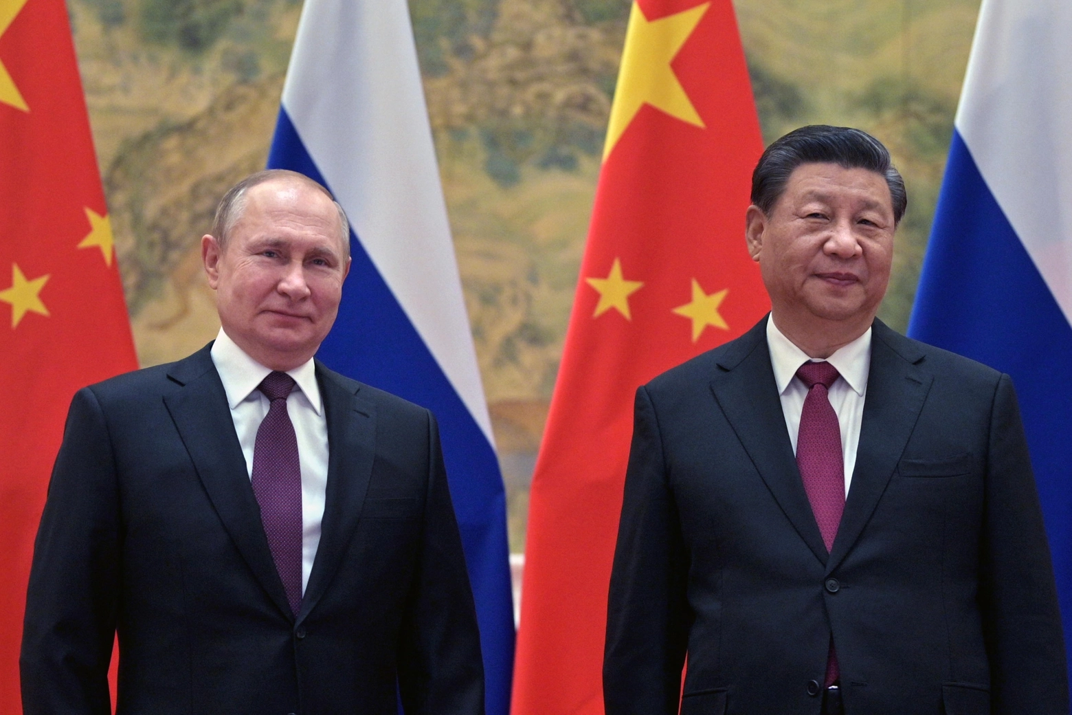 Vladimir Putin con Xi Jinping