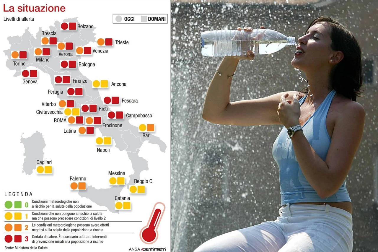 Caldo: la mappa delle città bollenti