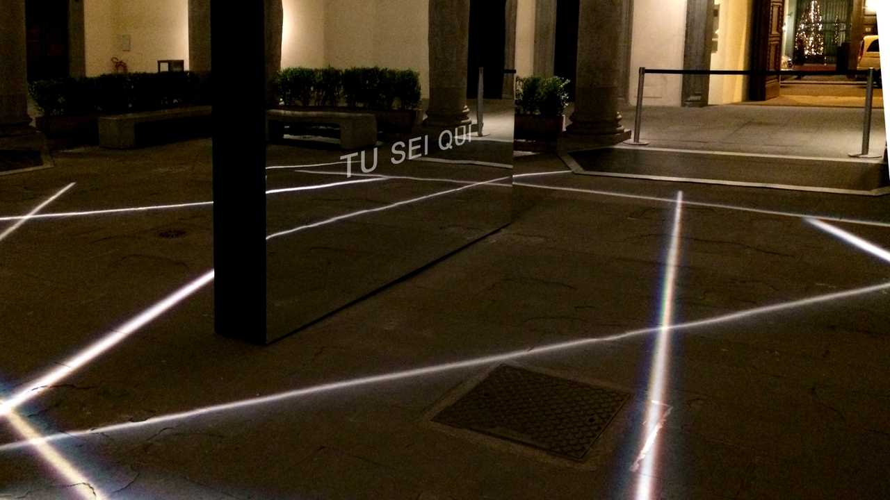 L'installazione 'Tu sei qui'