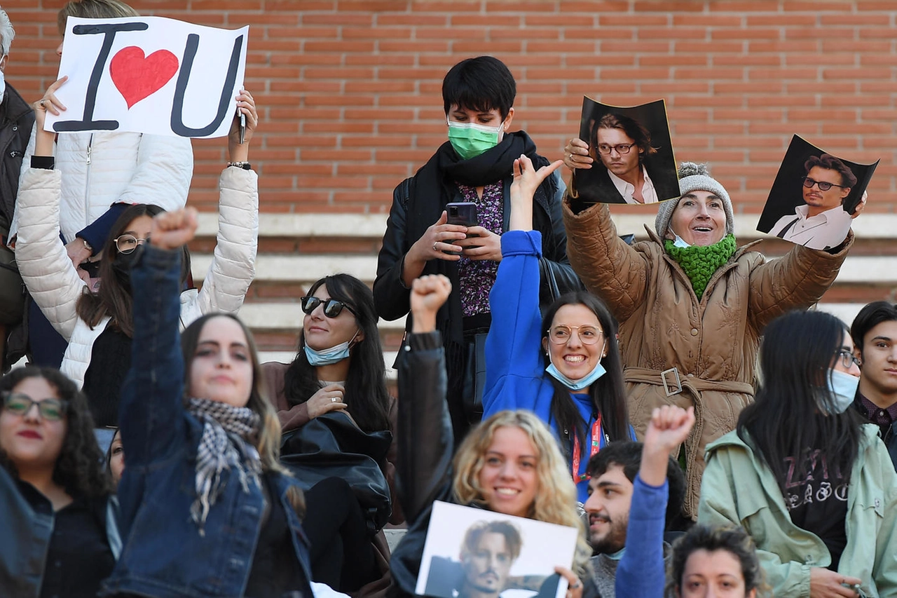 Fans di Johnny Depp alla Festa del Cinema di Roma