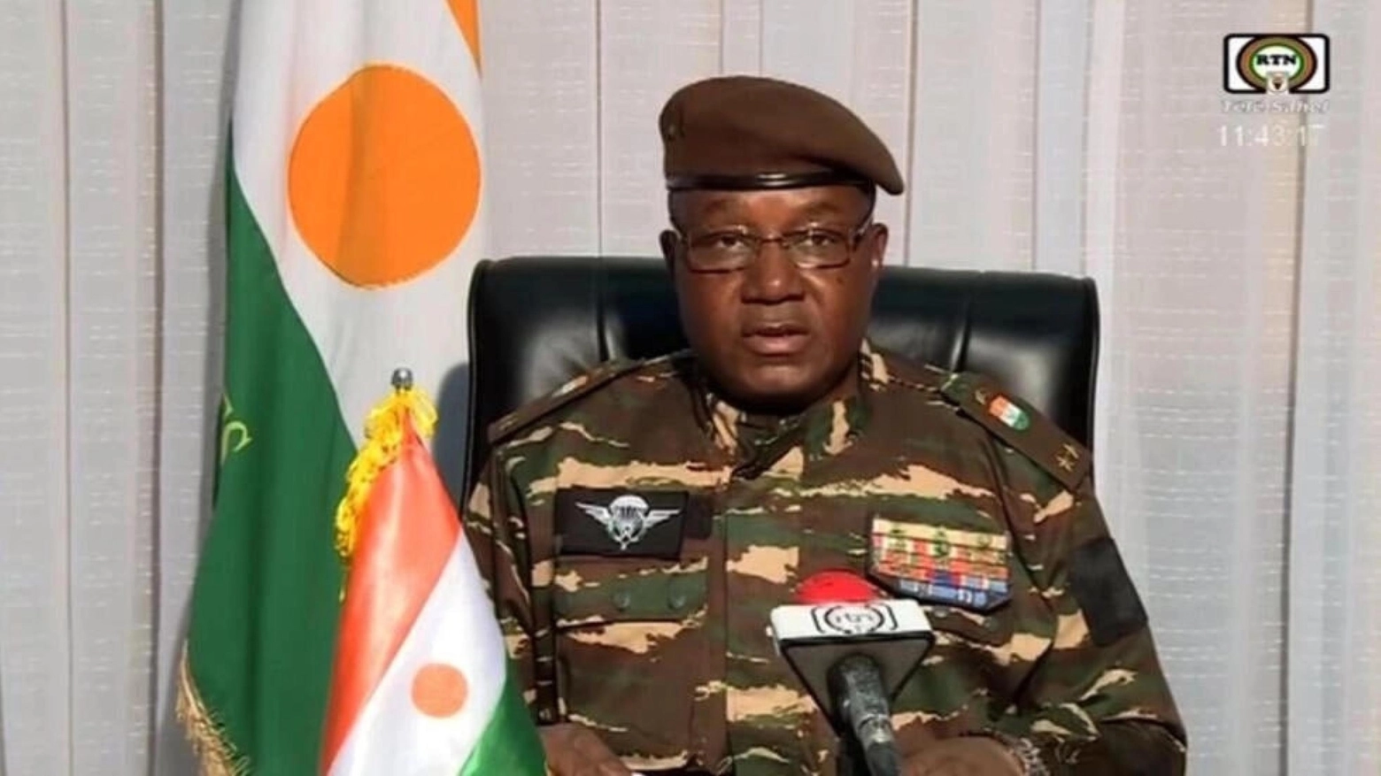 ++ Tv di stato, 'il generale Tchiani nuovo leader del Niger' ++