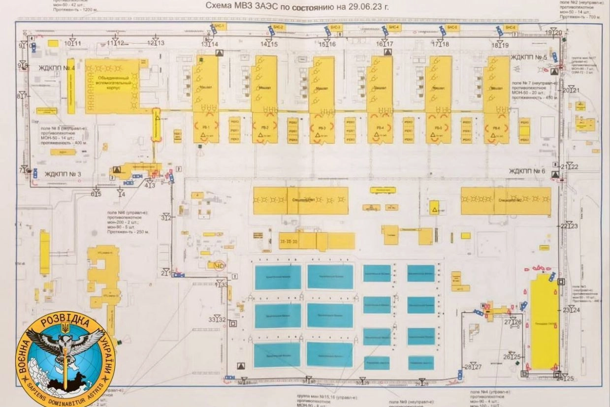 Zaporizhzhia, ecco la mappa delle mone nella centrale nucleare