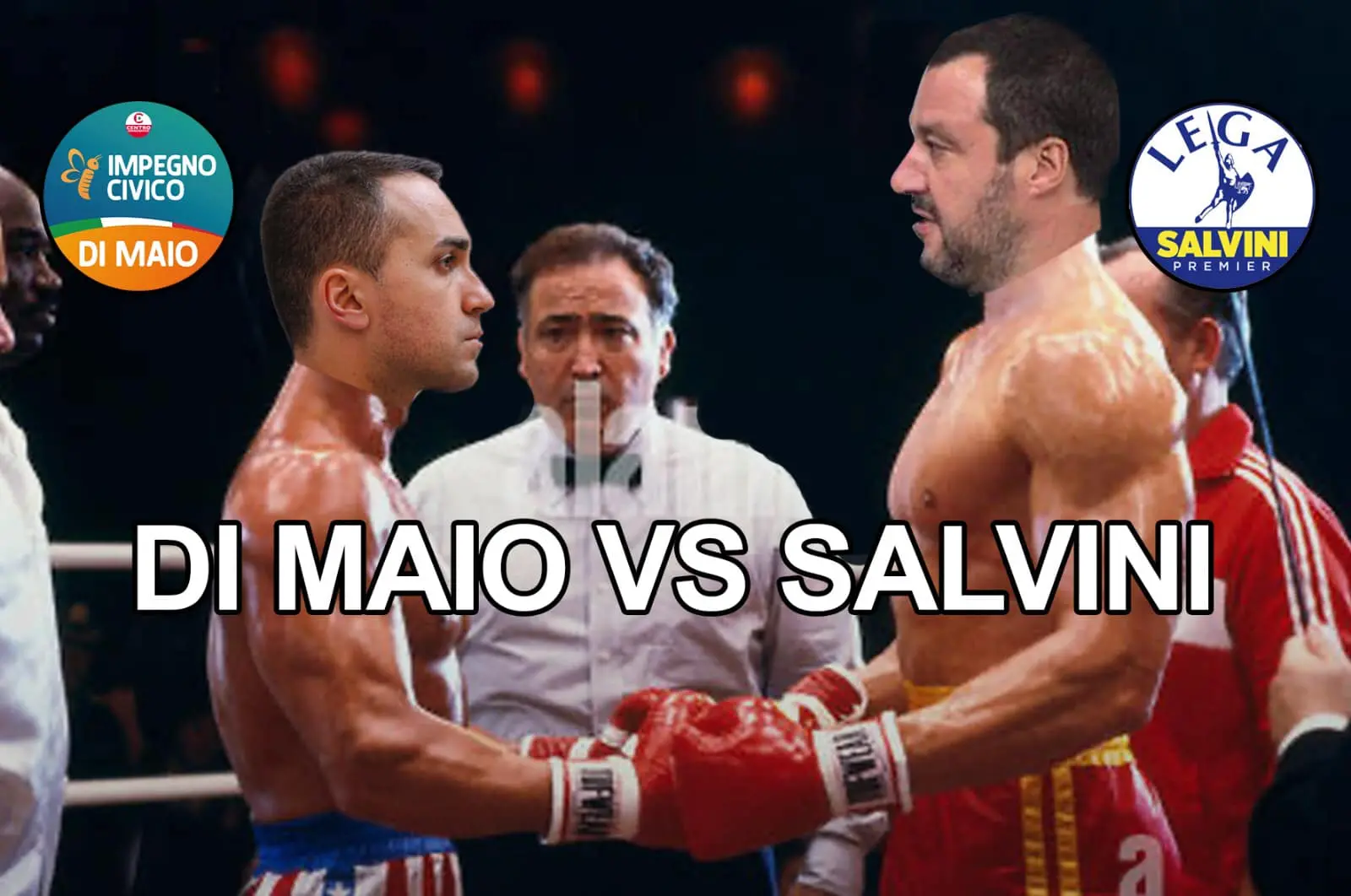 Elezioni come un ring, Di Maio-Rocky sfida Salvini-Ivan Drago per un confronto tv