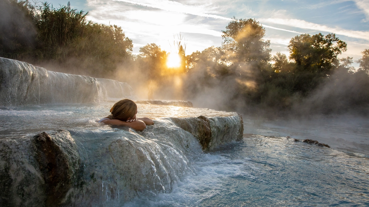 Le terme naturali di Saturnia, in Toscana