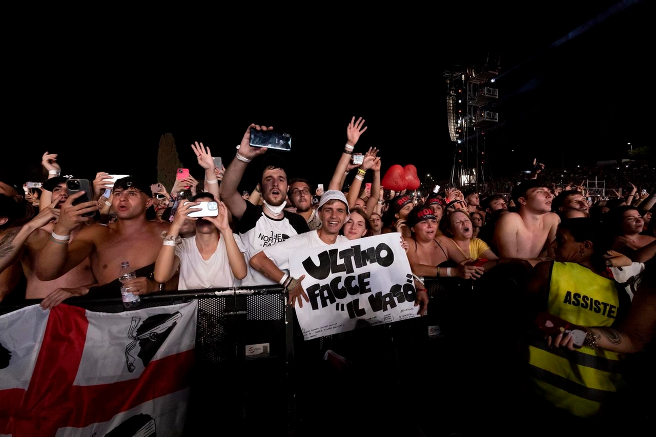 Il concerto a Circo Massimo di Ultimo, Roma, 17 luglio 2022