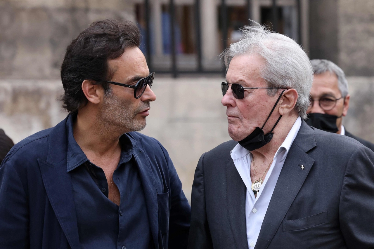 Anthony  Delon con il padre Alain Delon