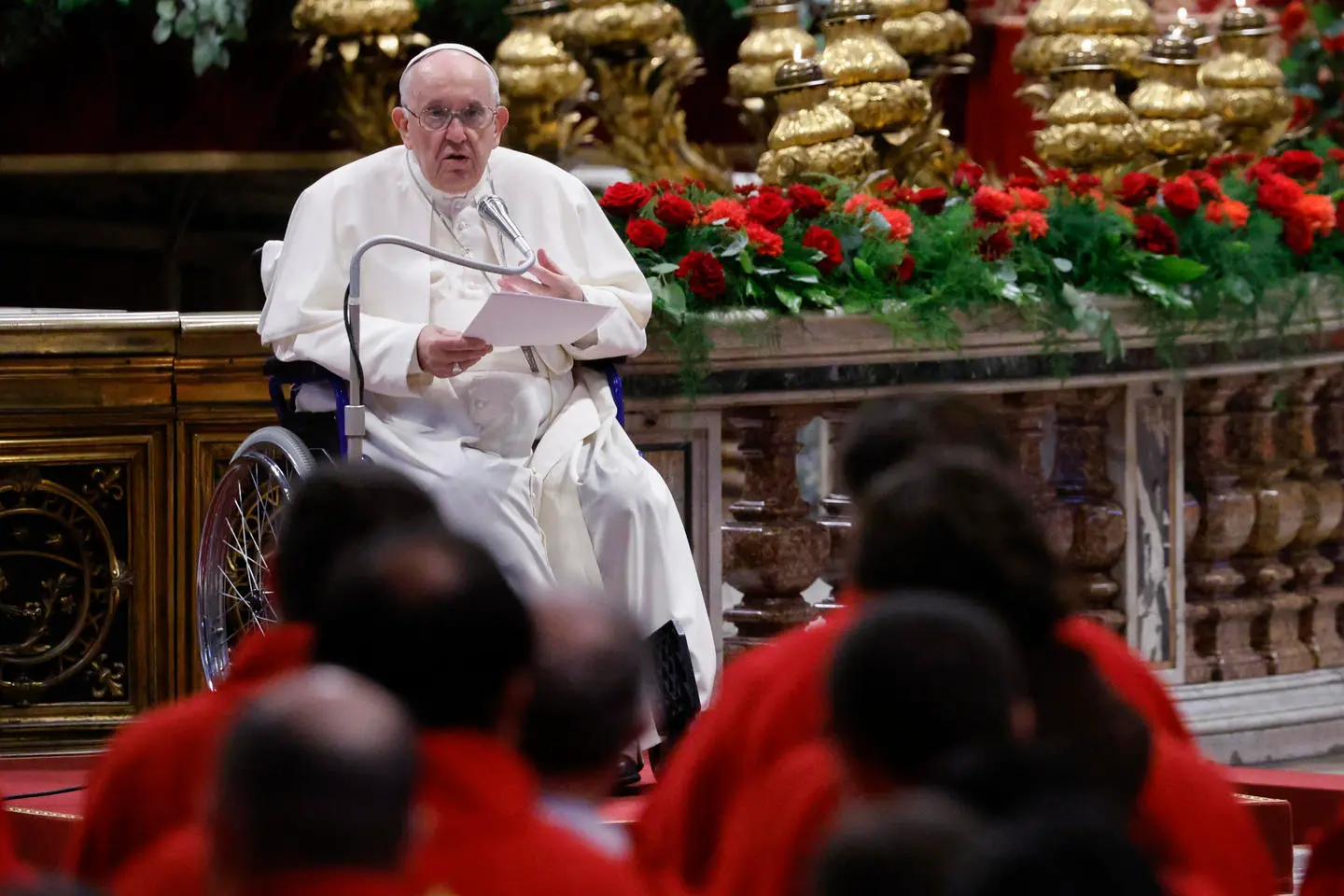 Papa Francesco, Omelia Sulla Sedia A Rotelle. "Ammodernamenti Nella ...