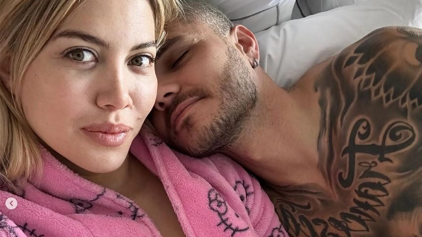 Wanda Nara con Mauro Icardi. La showgirl argentina è malata di leucemia