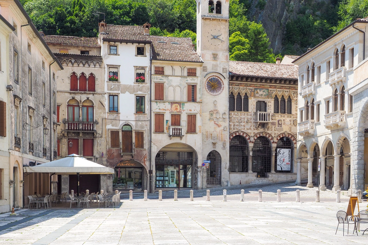 La piazza principale di Vittorio Veneto